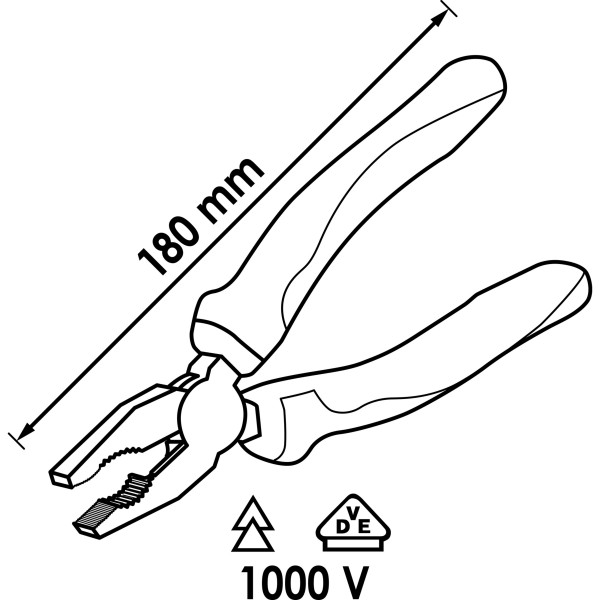 V2628 VDE combination pliers