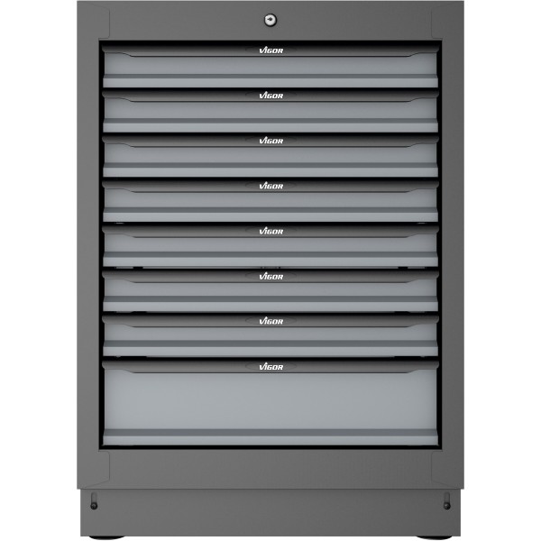 Vigor V6000-032 Drawer lower cabinet ∙ 8 drawers ∙ 676 mm
