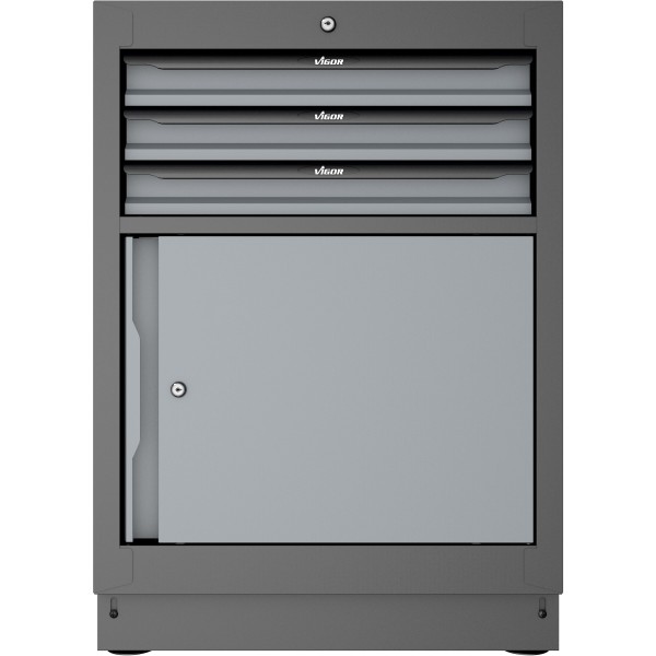 Vigor V6000-030 Drawer lower cabinet ∙ 3 drawers ∙ 676 mm