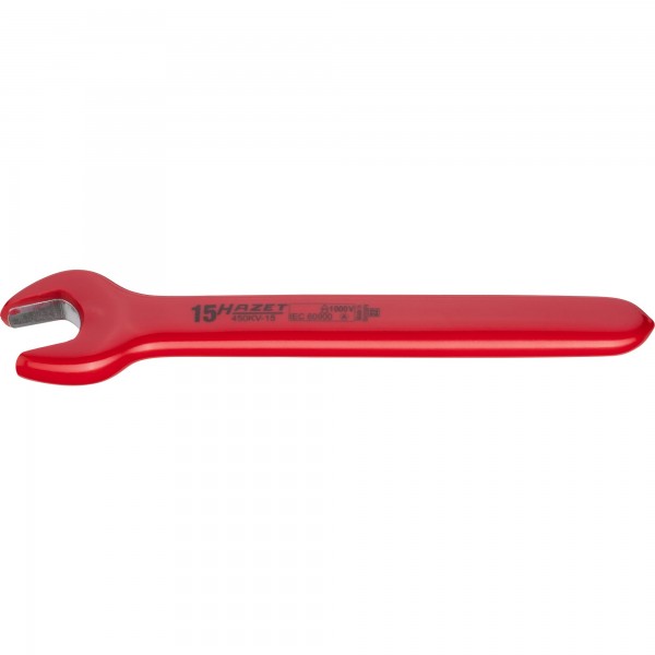 Hazet 450KV-15 Single open-end wrench ∙ with protective insulation