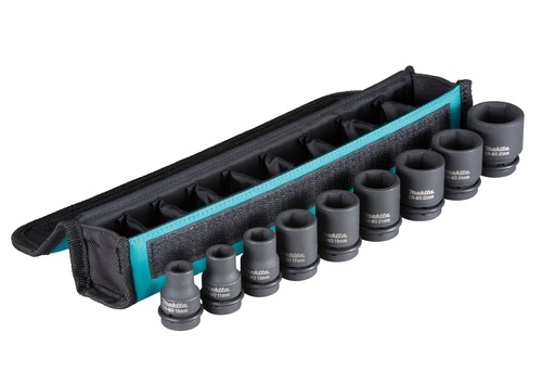 [B-69749] Makita B-69749 Socket set 1/2" 9 pcs