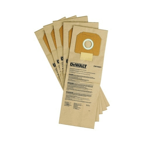 [DWV9401] Dewalt DWV9401 Sac de poussière en papier DWV902M/L (5 pcs)
