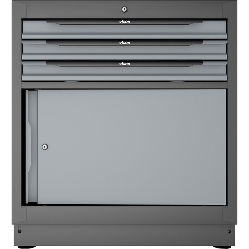 [V6000-030XL] Vigor V6000-030XL Drawer lower cabinet ∙ 3 drawers ∙ 861 mm