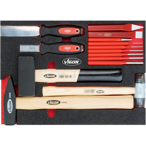 [V5085] Vigor V5085 Hammer and chisel set