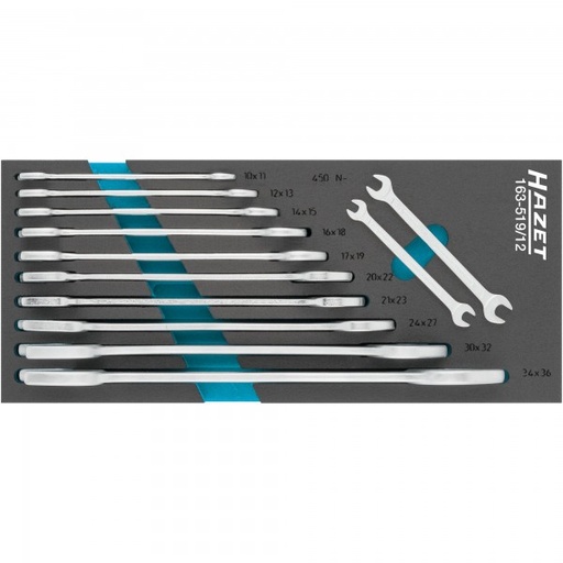 [163-519/12] Hazet 163-519/12 Double open-end wrench set