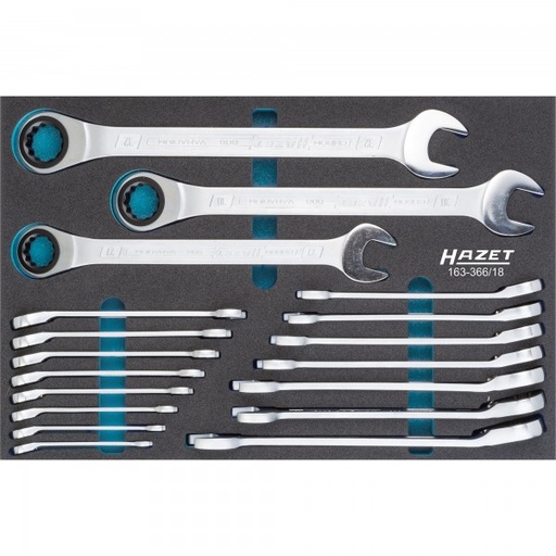 [163-366/18] Hazet 163-366/18 Ratchet wrench set